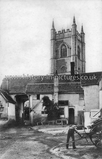 The Sun Inn and St Mary's Church and High Street,  Dedham, Essex. c.1910's